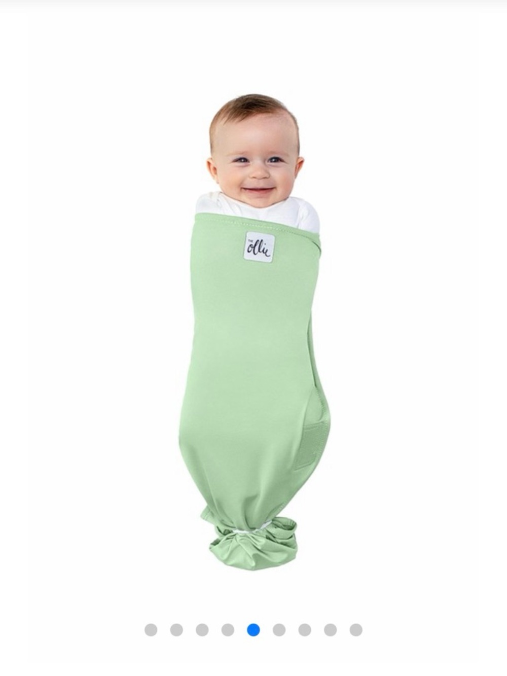 NWOT Ollie Mint Green Baby Sleep Sack Swaddle